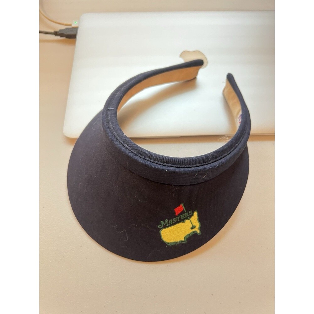 Vintage Masters Golf PGA Sun Visor Adult One Size Navy Blue Made In USA